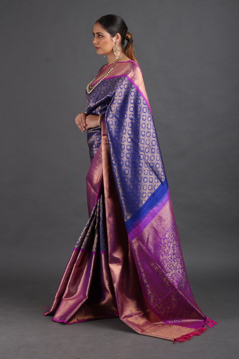 Purple Silk SareeIMG_9376