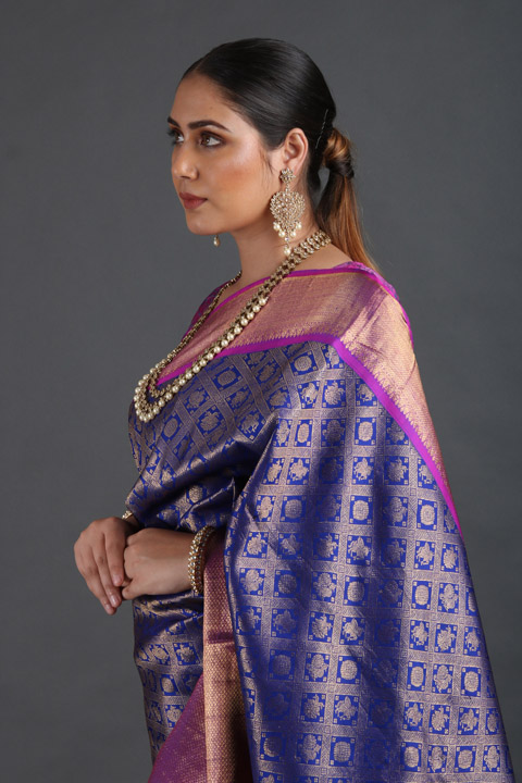 Purple Silk SareeIMG_9377