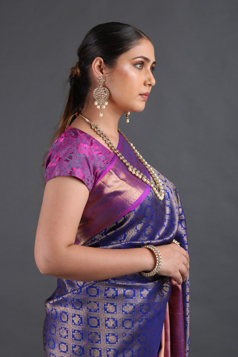 Purple Silk SareeIMG_9378