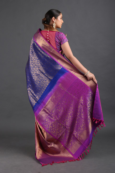 Purple Silk SareeIMG_9381