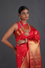 Coral Silk SareeIMG_9278