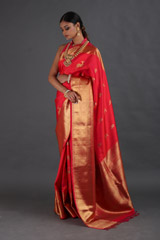 Coral Silk SareeIMG_9282