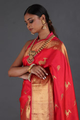 Coral Silk SareeIMG_9283