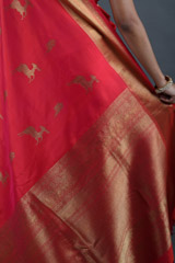 Coral Silk SareeIMG_9288
