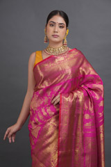 Deep Pink Kanjeevaram SareeADL00455
