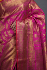 Deep Pink Kanjeevaram SareeADL00463