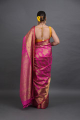 Deep Pink Kanjeevaram SareeADL00470