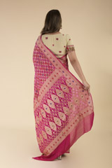 Pink Georgette Saree_DTR1481