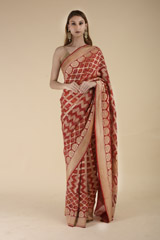 Red Georgette Saree_DTR1060