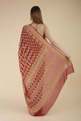 Red Georgette Saree_DTR1067