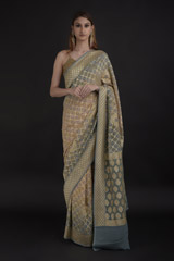 Grey Bandhej Saree1729_video