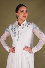White Organza Shirt DressDSC02824