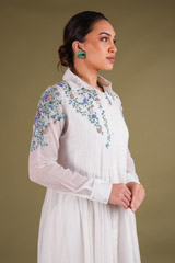 White Organza Shirt DressDSC02829