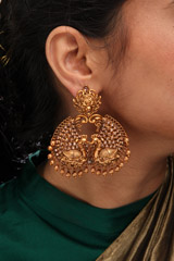 Antique Peacock EarringsIMG_0916