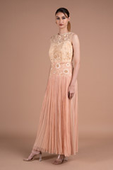Peach Embroidered Maxi DressDSC06102
