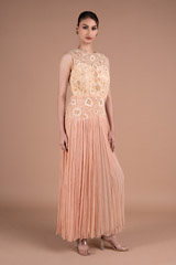 Peach Embroidered Maxi DressDSC06103