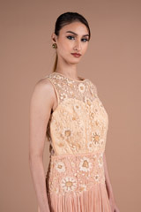 Peach Embroidered Maxi DressDSC06104