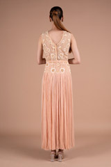 Peach Embroidered Maxi DressDSC06110
