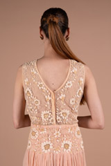 Peach Embroidered Maxi DressDSC06111