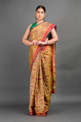 Yellow Silk Saree