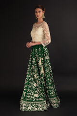 Green Embroidered Top Bottom SetDSC06902