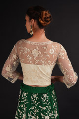 Green Embroidered Top Bottom SetDSC06907