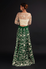 Green Embroidered Top Bottom SetDSC06911