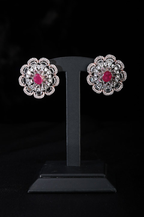 Silver Stone Earrings