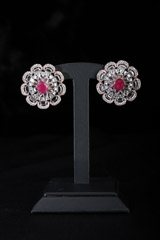 Silver Stone Earrings