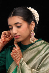 Pink Beaded EarringsIMG_0972