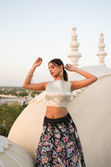 Black Embroidered Top Bottom SetDSC07152