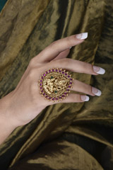 Ruby and Gold Ganesha Ring_SUB1530