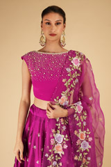 Pink Embroidered LehengaDSC07172