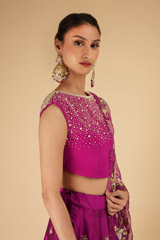 Pink Embroidered LehengaDSC07175