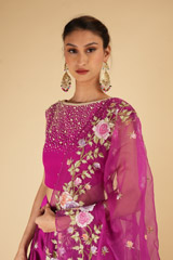 Pink Embroidered LehengaDSC07176