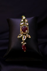 Kundan Red and Gold Heavy Necklace SetIMG_9824