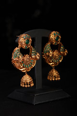 Green Stone Embedded EarringsIMG_0504