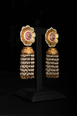 Flower Shaped Pearl EarringsIMG_0515