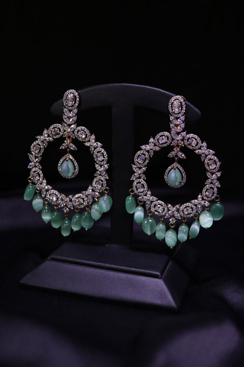 Mint Drop Earrings
