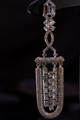 Stone Embedded Long Earrings