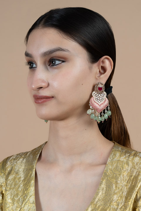 Ruby and Emerald Earrings