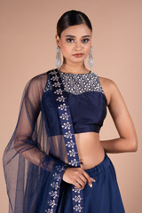 Sequin Tree Embroidered LehengaDSC05296