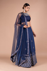 Sequin Tree Embroidered LehengaDSC05299
