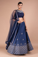 Sequin Tree Embroidered LehengaDSC05303