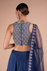 Sequin Tree Embroidered LehengaDSC05307