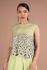 Floral Meadow Embroidered Skirt And Crop TopDSC05690