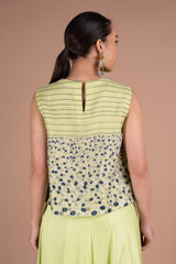 Floral Meadow Embroidered Skirt And Crop TopDSC05696