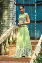 Floral Meadow Embroidered Skirt And Crop TopIMG_9866