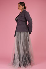 Metallic Jacket with Belt and GownDSC02538