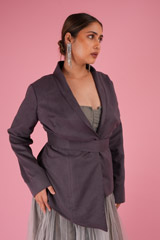 Metallic Jacket with Belt and GownDSC02540